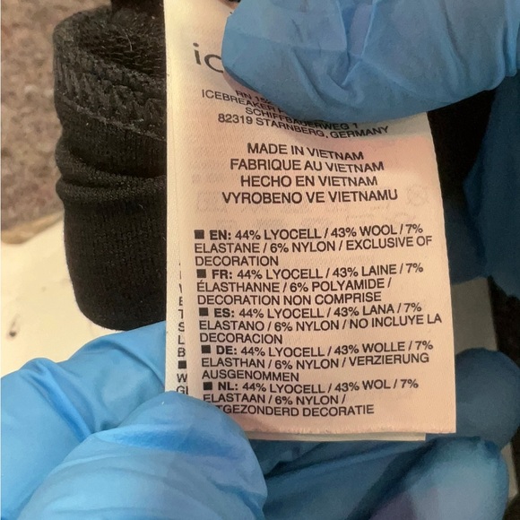 Icebreaker Merino Cool-Lite Top in Gray and Cream Size XS - Picture 7 of 7